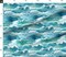 Various Fabrics by the Yard or Fat Quarter Watercolor Waves Ocean Scene Coast Sea Water Blue Swim Surf Beach Custom Printed Fabric by Spoonflower